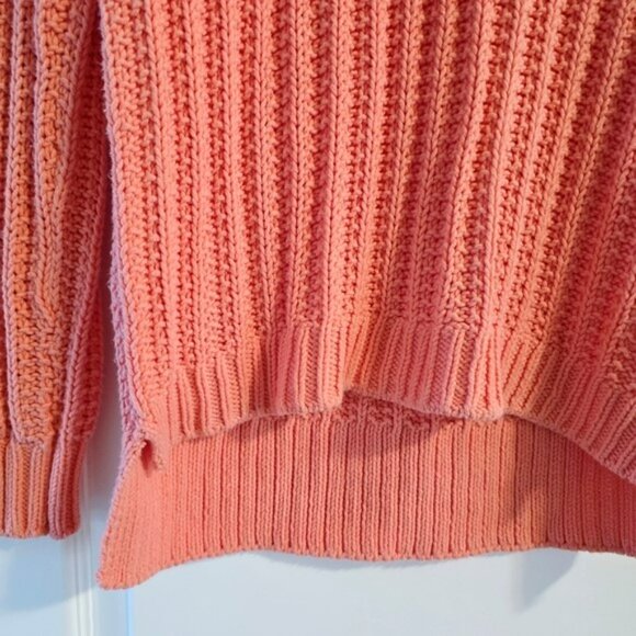 Lucky Brand Women's Sweater Size Small Peach Pink V Neck Long Sleeves Bohemian - Picture 8 of 14